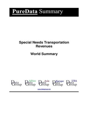 cover image of Special Needs Transportation Revenues World Summary
